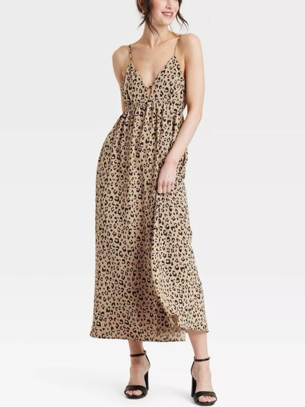 Like New A New Day Leopard Tank Dress - Medium